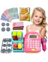 WOOPIE Pink Cash Register with Shelf and Accessories - Toy