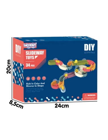 WOOPIE vandens takas su čiuožykla maudynėms - DIY žaislas