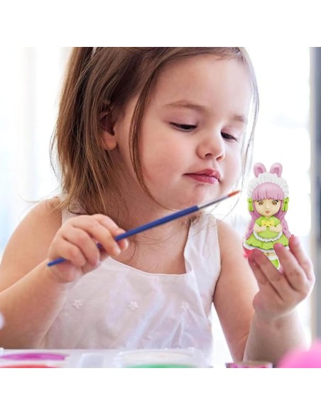 Princesės gipso liejiniai WOOPIE magnetai - „pasidaryk pats“ rinkinys