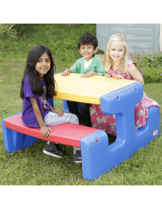 Little tikes Ogromny stół piknikowy Stolik niebieski 2