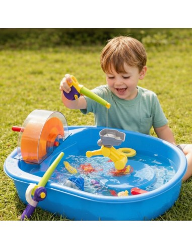 WOOPIE Water Track 2 in 1 Fishing Game 14 pcs - Fun for Kids