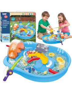 WOOPIE Water Track 2 in 1 Fishing Game 14 pcs - Fun for Kids