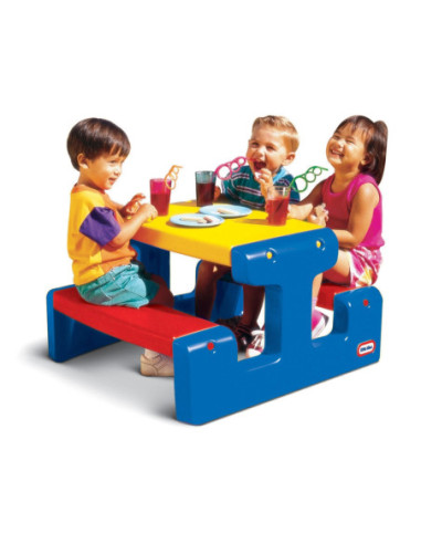 Little tikes Ogromny stół piknikowy Stolik niebieski