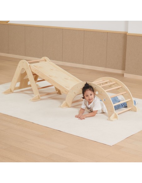 Wooden Montessori Gymnastics Set 3 in 1 Pikler Slide VIGA