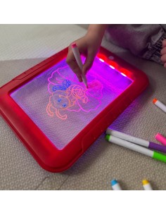 Woopie Magic Drawing Tablet - LED, mess-free fun 2