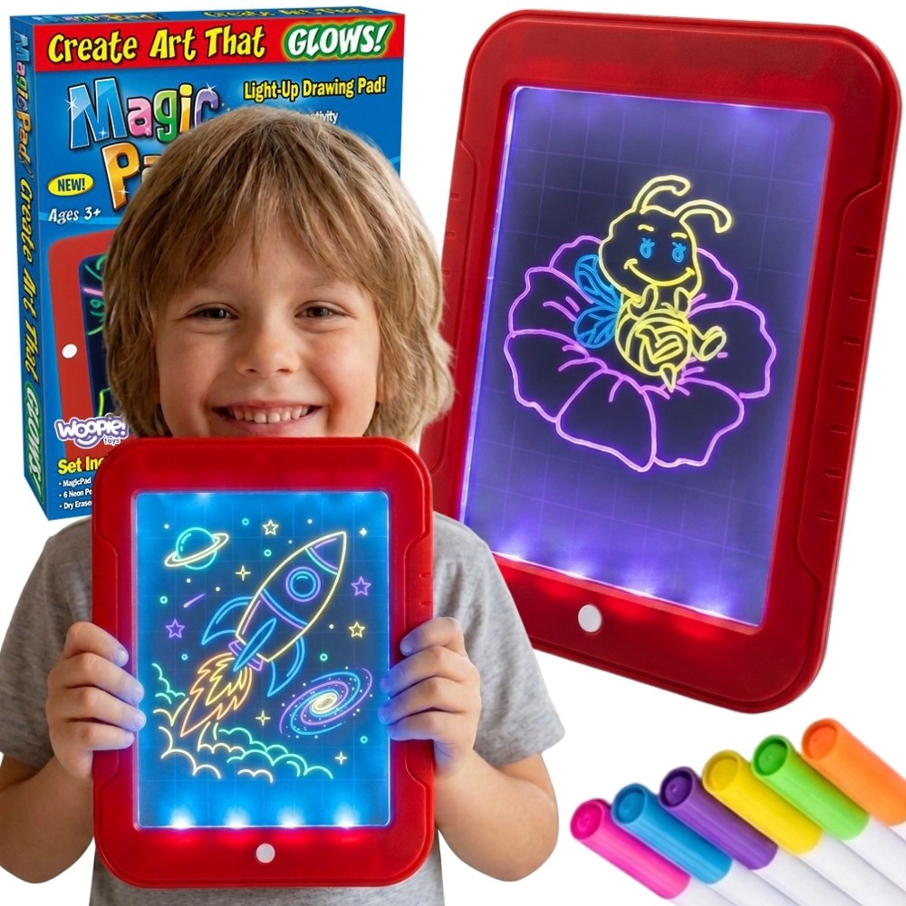 WOOPIE Magiczny Tablet Graficzny do Rysowania Neonowe Kolory