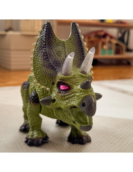 WOOPIE Dinozauras RC robotas Triceratops – nuotoliniu būdu valdoma žaislinė