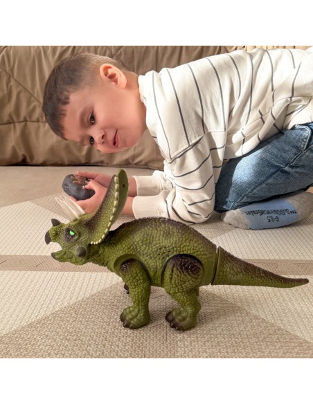 WOOPIE Dinozaur RC Robot Triceratops - Zdalnie Sterowany Zabawka
