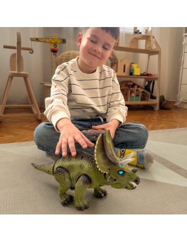 WOOPIE Dinozauras RC robotas Triceratops – nuotoliniu būdu valdoma žaislinė