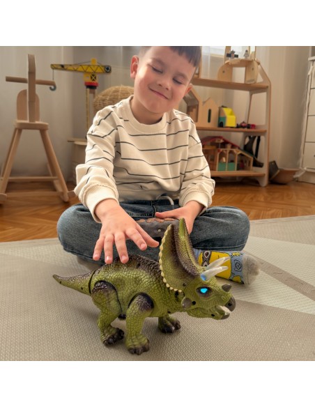 WOOPIE Dinozauras RC robotas Triceratops – nuotoliniu būdu valdoma žaislinė