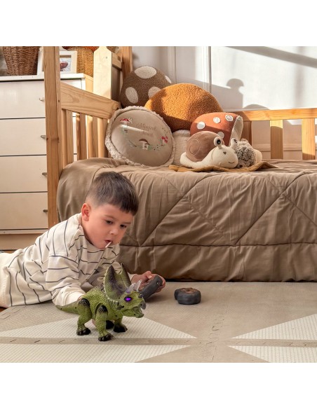 WOOPIE Dinozauras RC robotas Triceratops – nuotoliniu būdu valdoma žaislinė