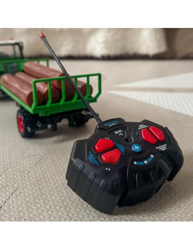 WOOPIE traktorius su priekaba RC 1:24 - nuotoliniu būdu valdomas automobilis