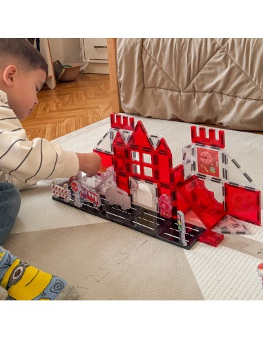 Magnetinės kaladėlės Gaisrinė 48 el. WOOPIE – kūrybinis rinkinys