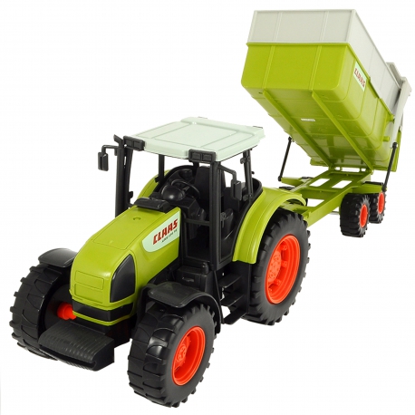 DICKIE Traktor CLAAS Ares z przyczepką 57 cm
