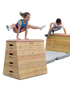 Wooden Gymnastics Box Horse Classic World - Sports Equipment