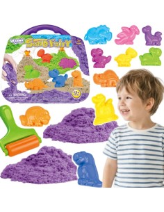 SAND FAIRY Zestaw Piasku Kinetycznego Dinozaury - Zabawka Kreatywna
