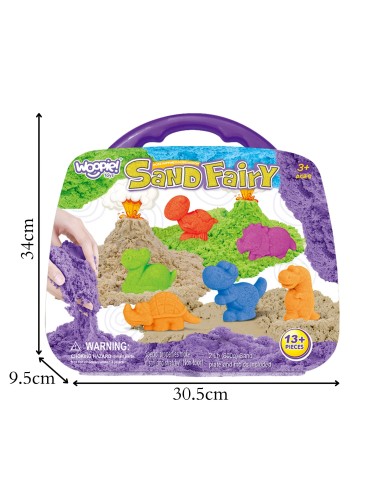 SAND FAIRY Zestaw Piasku Kinetycznego Dinozaury - Zabawka Kreatywna