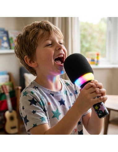 WOOPIE karaoke mikrofonas My Music World juodas – belaidis garsiakalbis