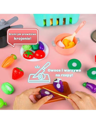 WOOPIE Virtuvės rinkinys 108 el. – žaidimo reikmenys gaminimui