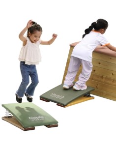 CLASSIC WORLD Wooden Springboard Obstacle Course