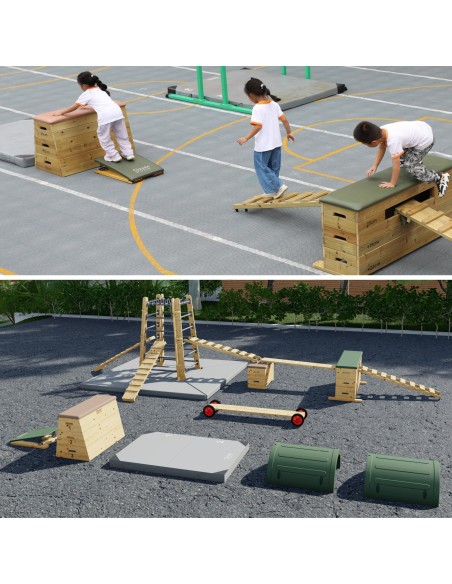 CLASSIC WORLD Drewniana Odskocznia Tor Przeszkód