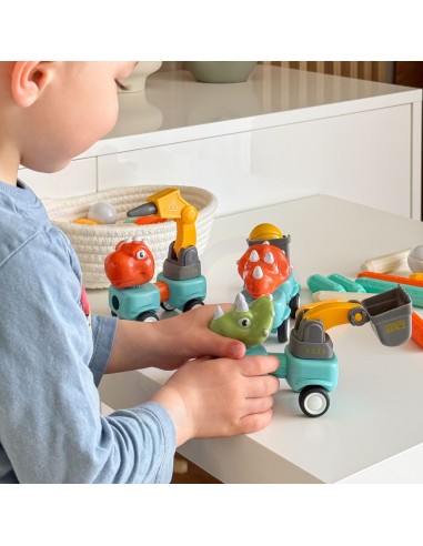 Magnetinės WOOPIE kaladėlės Dinozaurai 84 el. – Kūrybiškas žaidimas!