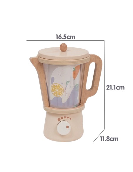 Tooky Toy Wooden Blender with Accessories Set - Cooking Fun!