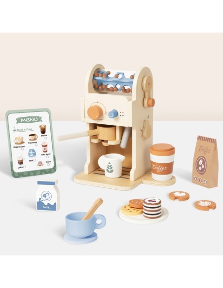Medinis kavos aparatas Barista – TOOKY TOY priedai žaidimui namuose!