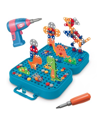 Set Konstruktionsbausteine Bastler Dino-Schrauben | Woopie