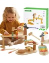Tooky Toy Educational Music Table Wooden Instruments 8 pcs.