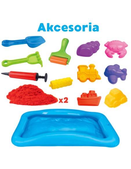 Kinetischer Sand Sand Spirit von Woopie Set mit Pool und Formen