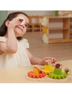 VIGA Drewniany Sorter Koła Zębate "Kształty i Mechanizmy" 2