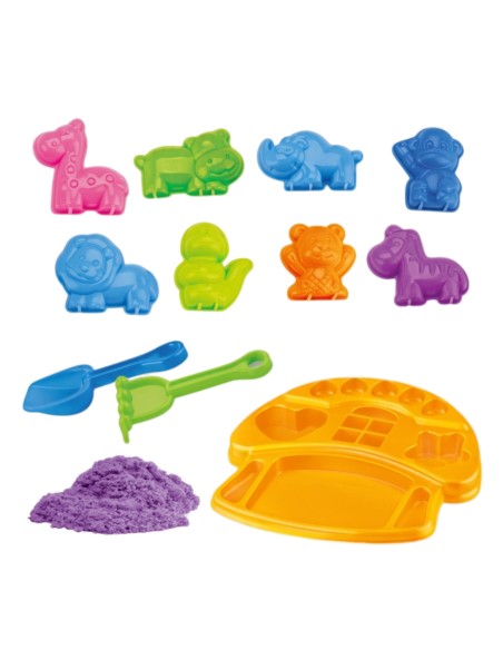 WOOPIE Kinetic Sand Set + Animal Molds Creative Fun