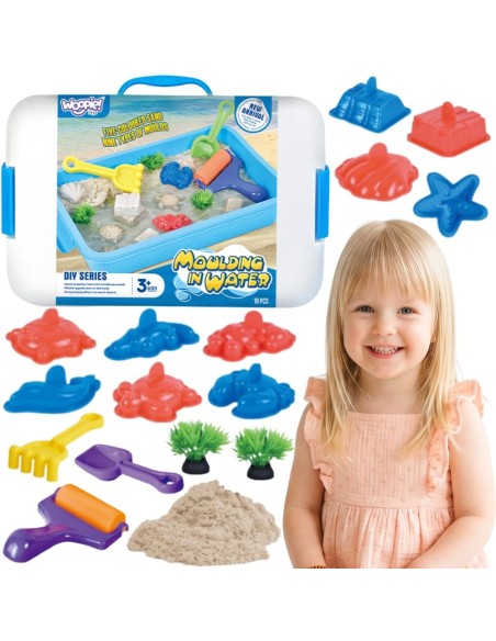 WOOPIE Kinetic Sand for Water - Magic Set in a Suitcase
