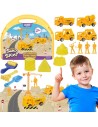 WOOPIE Kinetic Sand Construction Site Suitcase Machines