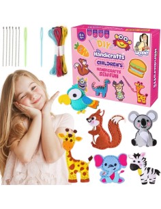 DIY Sewing Kit for Kids - Felt Animals and Keychains