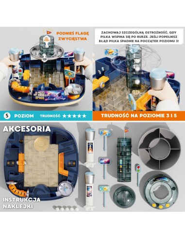 WOOPIE Puzzle 3D Kosminis labirintas įgūdžių lavinimo žaidimas Maze