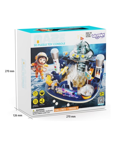 WOOPIE Puzzle 3D Kosminis labirintas įgūdžių lavinimo žaidimas Maze