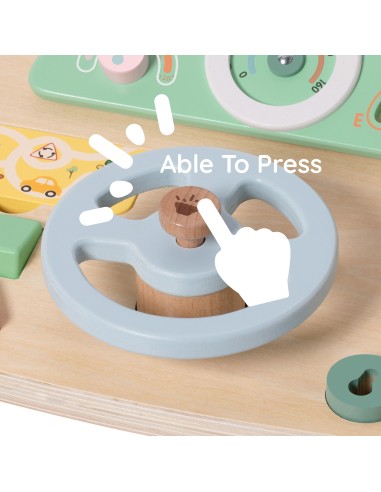 Drewniana Tablica Manipulacyjna CLASSIC WORLD - Kierownica Motoryczna