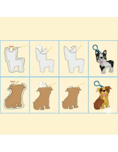 Nählernen für Kinder | Kreatives Filzset Woopie Hund