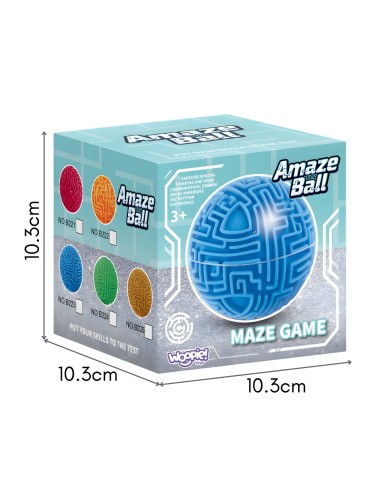 WOOPIE Amaze Ball Labirinto kamuolys 3D miklumo logikos žaidimas 10 cm