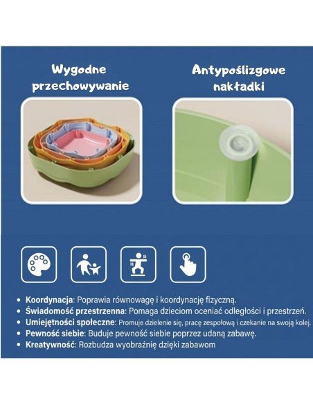 WOOPIE jutiminiai akmenys pusiausvyrai - vystymasis ir žaidimas