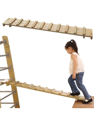 CLASSIC WORLD Wooden Ramp Footbridge - motor skills development