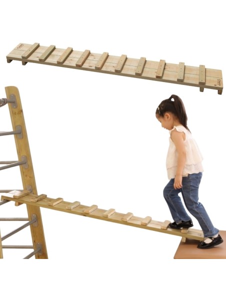CLASSIC WORLD Wooden Ramp Footbridge - motor skills development