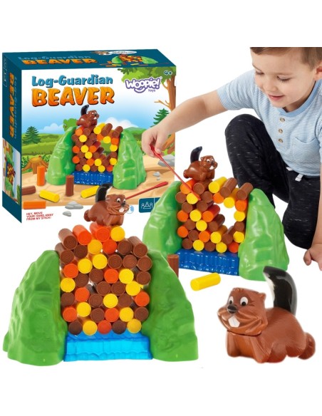WOOPIE Gra Zręcznościowa Tama Spadający Bóbr - Świetna Zabawa!
