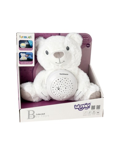 Polar Bear Projector Cuddly Toy WOOPIE – 10 Lullabies and White Noise