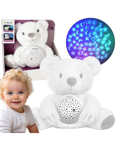 Polar Bear Projector Cuddly Toy WOOPIE – 10 Lullabies and White Noise