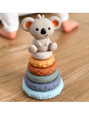 WOOPIE BABY Edukacinis rinkinys Koala piramidė 2in1 ir kramtukas