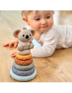 WOOPIE Zestaw Edukacyjna Piramdka Koala 2w1 Gryzak 2