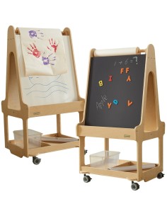 Mobile Staffelei Masterkidz - Magnettafel und trocken abwischbare Tafel 2-in-1